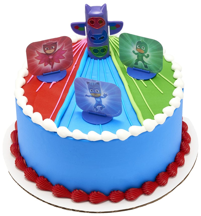 DecoPac DecoSetÂ® PJ Masks Weâ€™re On the Way Cake Topper, Light Up Cake Decoration, Supplies for Birthday Party Cakes and Cupcakes - Image 3